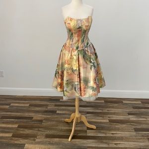 Two piece floral dress